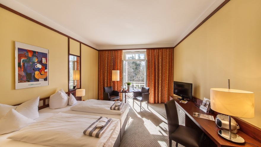 Das Classic Zimmer im relexa hotel Bad Steben. Classic-Zimmer relexa hotel Bad Steben